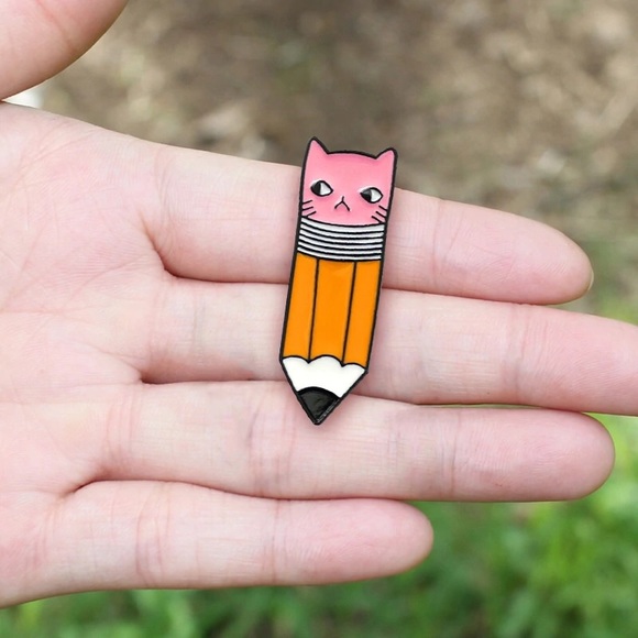 ‼️5 for $25 SALE‼️Cute Little Cat Pencil Pin - Picture 6 of 7